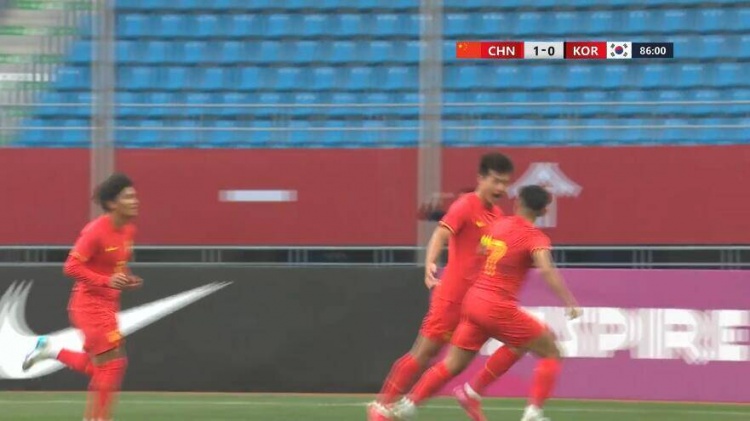 U22國足1-0韓國全場(chǎng)數據：控球率49%落后韓國，10射7正領(lǐng)先對手
